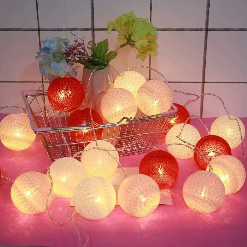 Cotton Balls String Lights  (OUT OF STOCK)