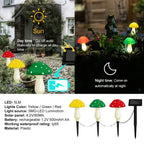 Solar-Powered Mushroom Light Garden Outdoor Decor