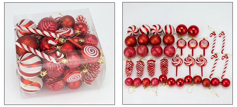 40 Pieces Christmas Ornaments Set