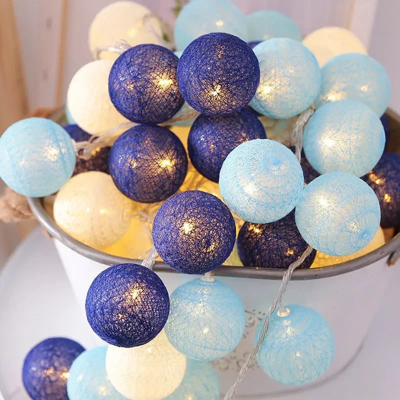 Cotton Balls String Lights  (OUT OF STOCK)