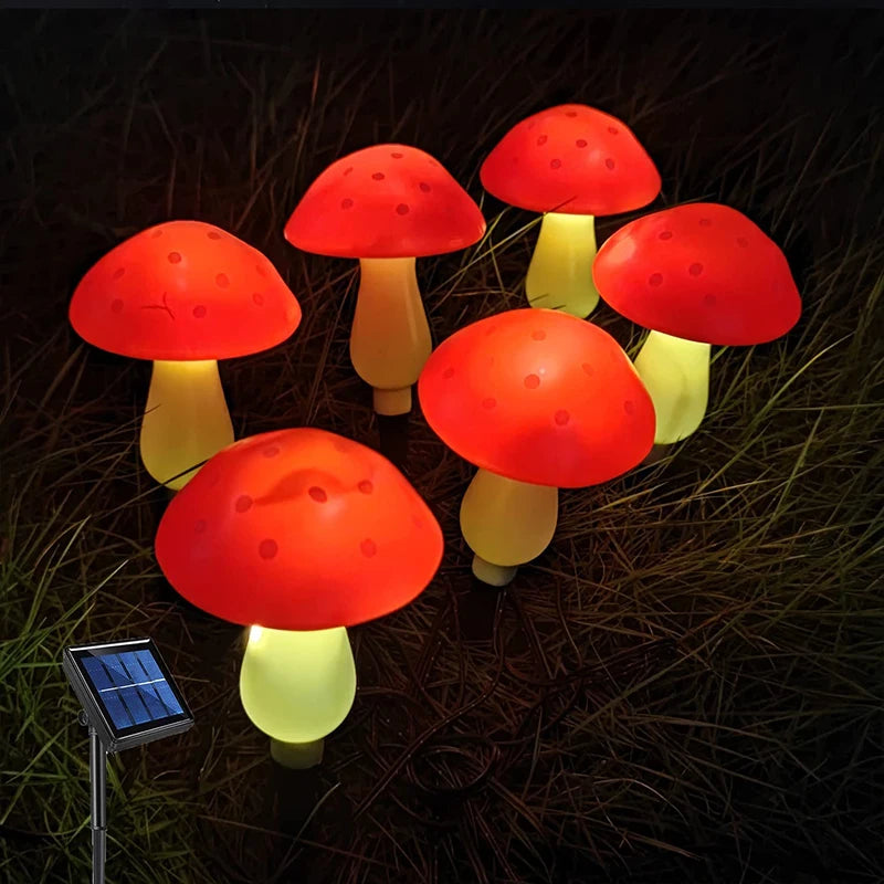 Solar-Powered Mushroom Light Garden Outdoor Decor