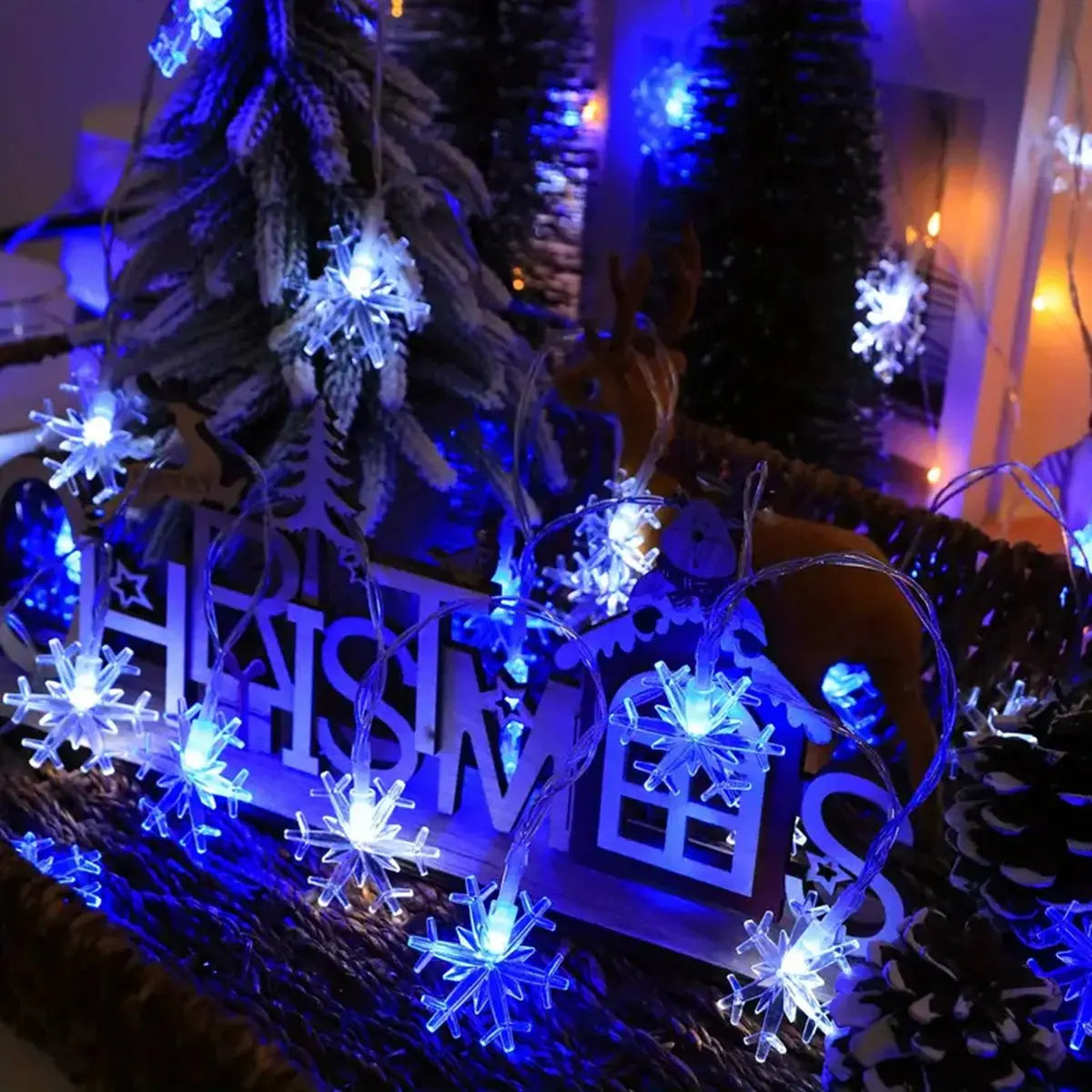Snowflake Christmas String Light Indoor & Outdoor Decorative