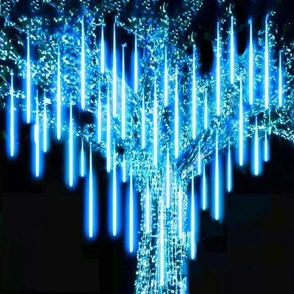 Meteor Shower Rain LED String Lights (Solar Powered)