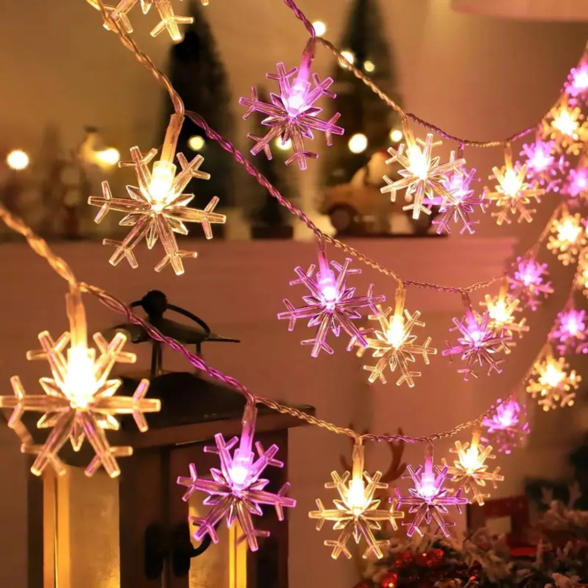 Snowflake Christmas String Light Indoor & Outdoor Decorative