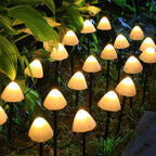 Solar-Powered Mushroom Lights Outdoor Decorative