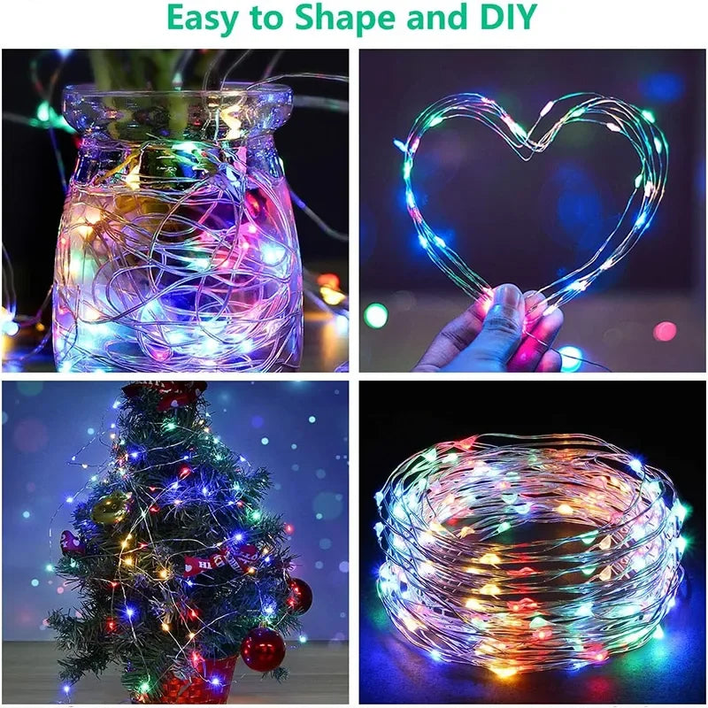 Christmas Curtain String Lights Decoration