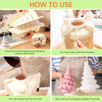 Christmas Tree Silicone Molds for Candle Making Xmas Handmade Candle Making Mould DIY Craft Candle Making Supplies