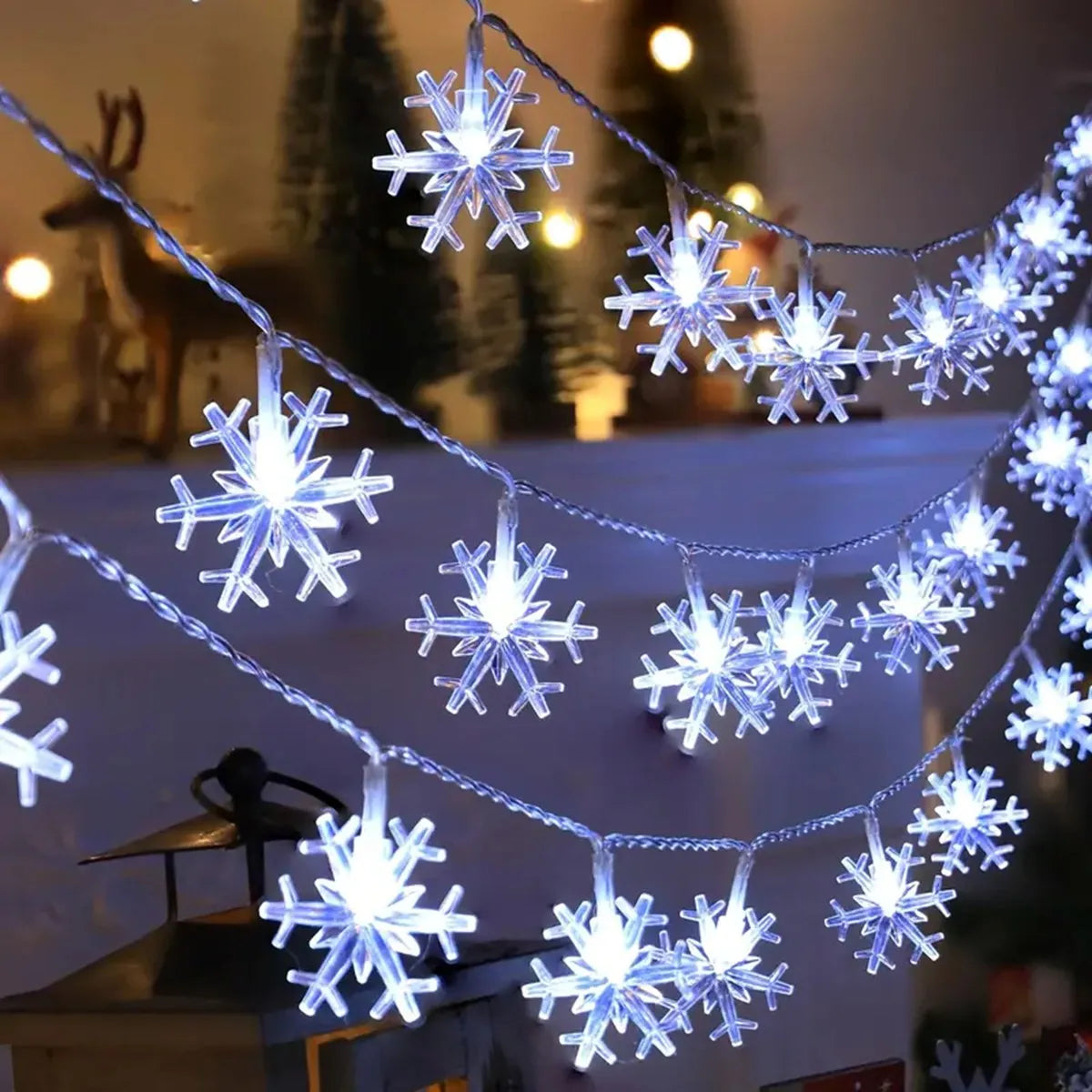 Snowflake Christmas String Light Indoor & Outdoor Decorative