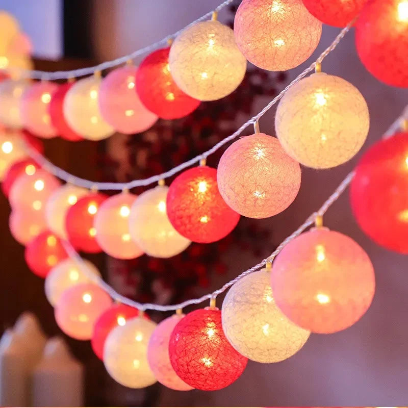 Cotton Balls String Lights  (OUT OF STOCK)
