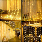 Christmas Curtain String Lights Decoration