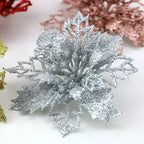 Artificial Christmas Tree Flower Glitter Decoration