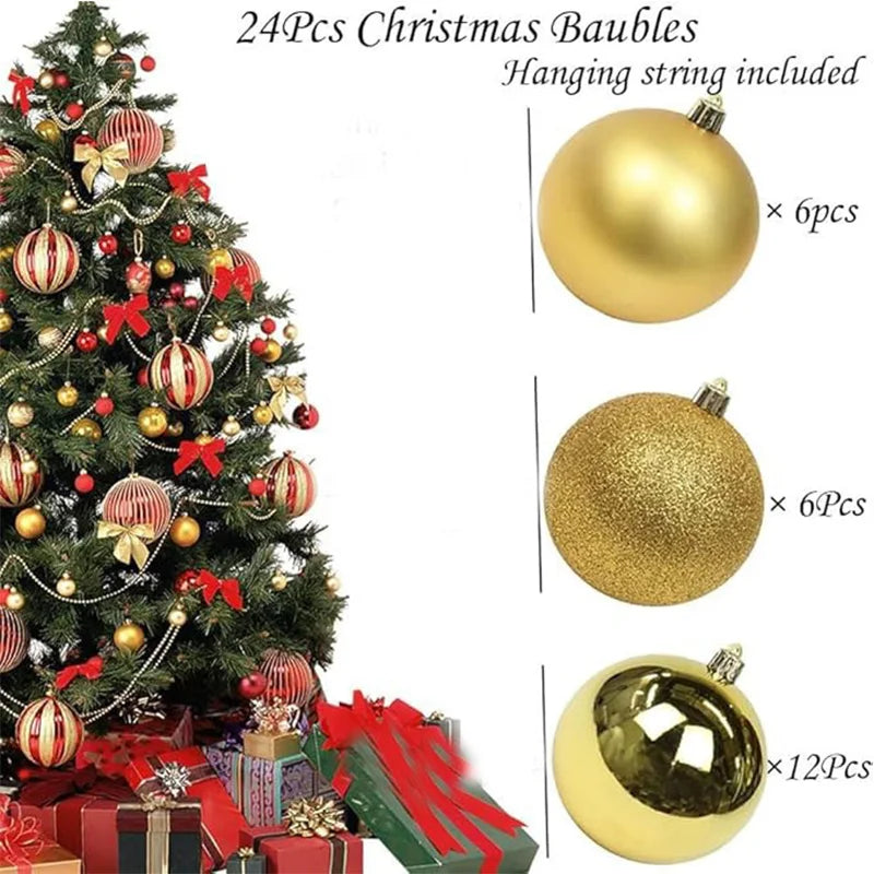 24/36Pcs/Box Xmas Tree Pendant Ornaments - (OUT OF STOCK)