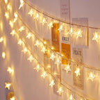 Christmas String Lights LED Acrylic w/ Snowflakes and Trees