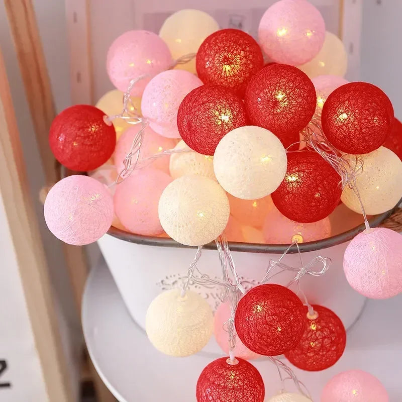 Cotton Balls String Lights  (OUT OF STOCK)