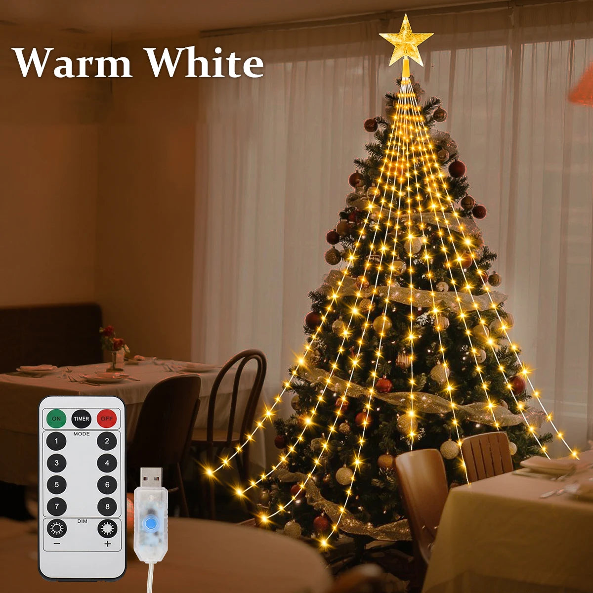LED Outdoor Christmas Tree Decorations Lights
