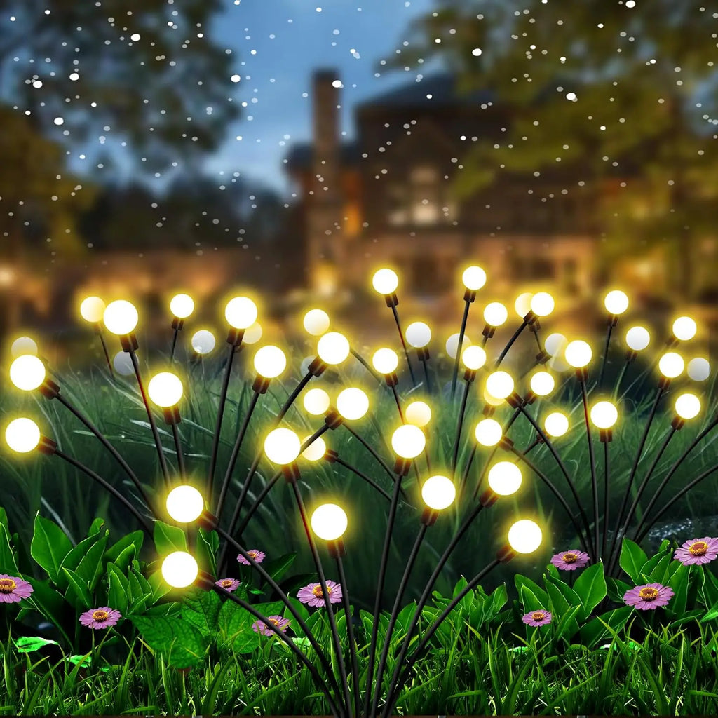 LED Solar Garden Lights Firefly Waterproof Solar Lights