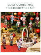 12PCS Nutcracker Wooden Decorative Set