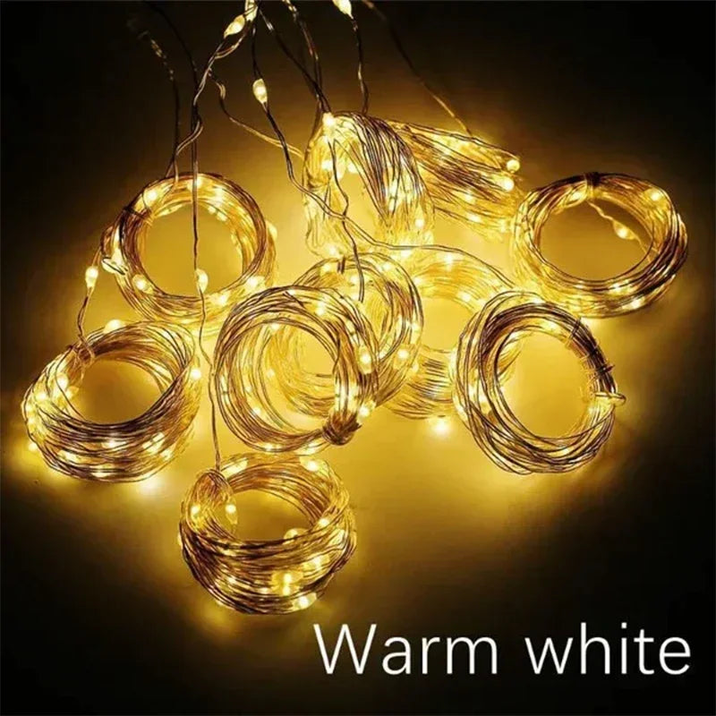 Christmas Curtain String Lights Decoration