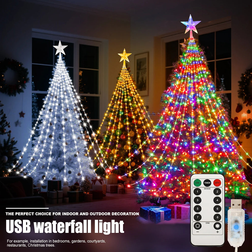 LED Outdoor Christmas Tree Decorations Lights