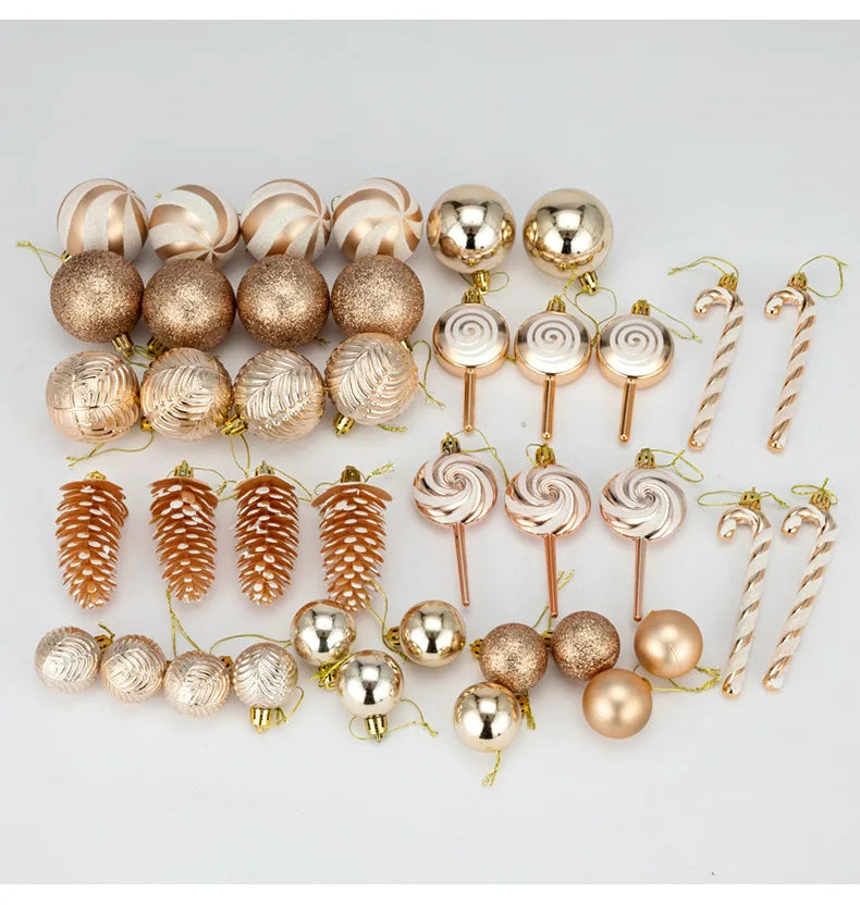 40 Pieces Christmas Ornaments Set