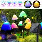 Solar-Powered Mushroom Lights Outdoor Decorative