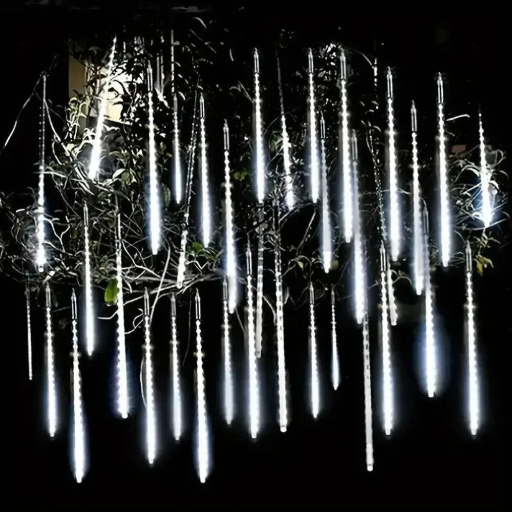 Meteor Shower Rain LED String Lights (Solar Powered)