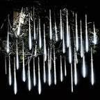 Meteor Shower Rain LED String Lights (Solar Powered)