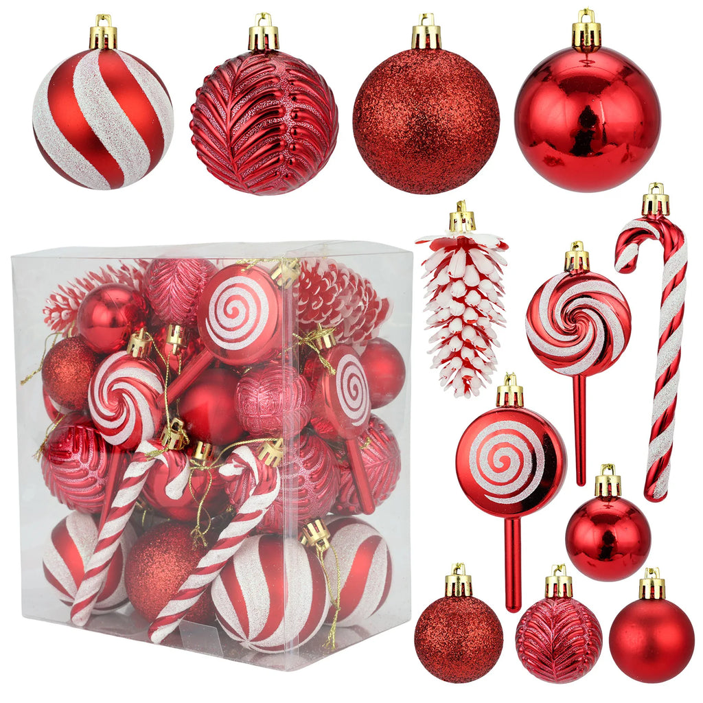 40 Pieces Christmas Ornaments Set