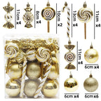 40 Pieces Christmas Ornaments Set