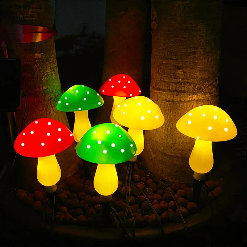 Solar-Powered Mushroom Light Garden Outdoor Decor