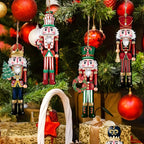 12PCS Nutcracker Wooden Decorative Set