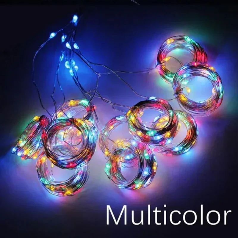 Christmas Curtain String Lights Decoration