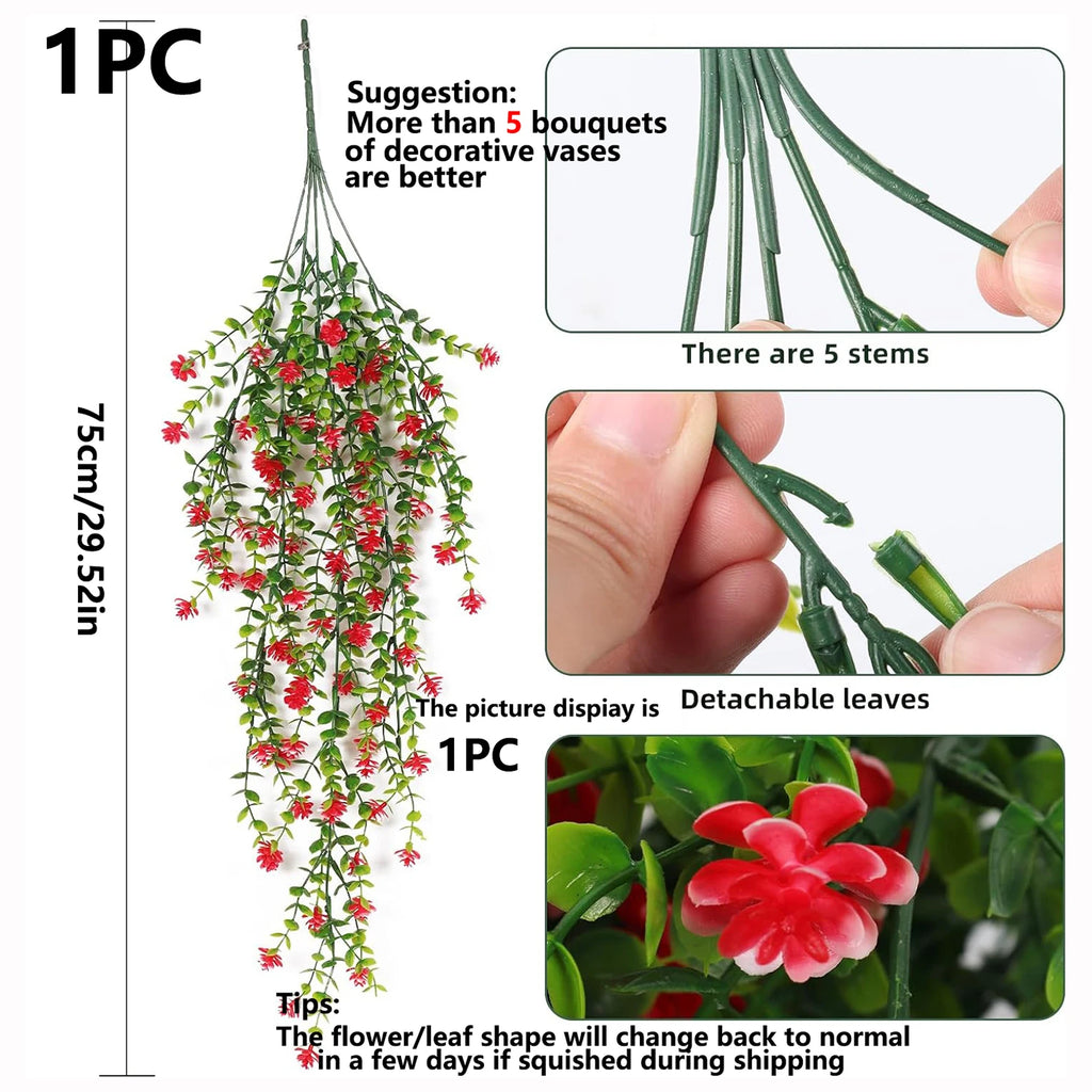 Artificial Plants Plastic Eucalyptus