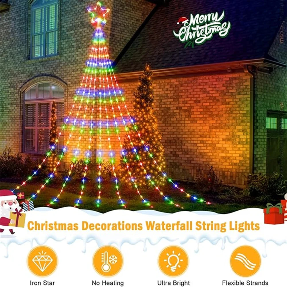 LED Outdoor Christmas Tree Decorations Lights