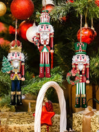 12PCS Nutcracker Wooden Decorative Set