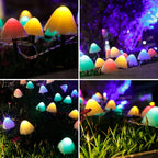Solar-Powered Mushroom Lights Outdoor Decorative