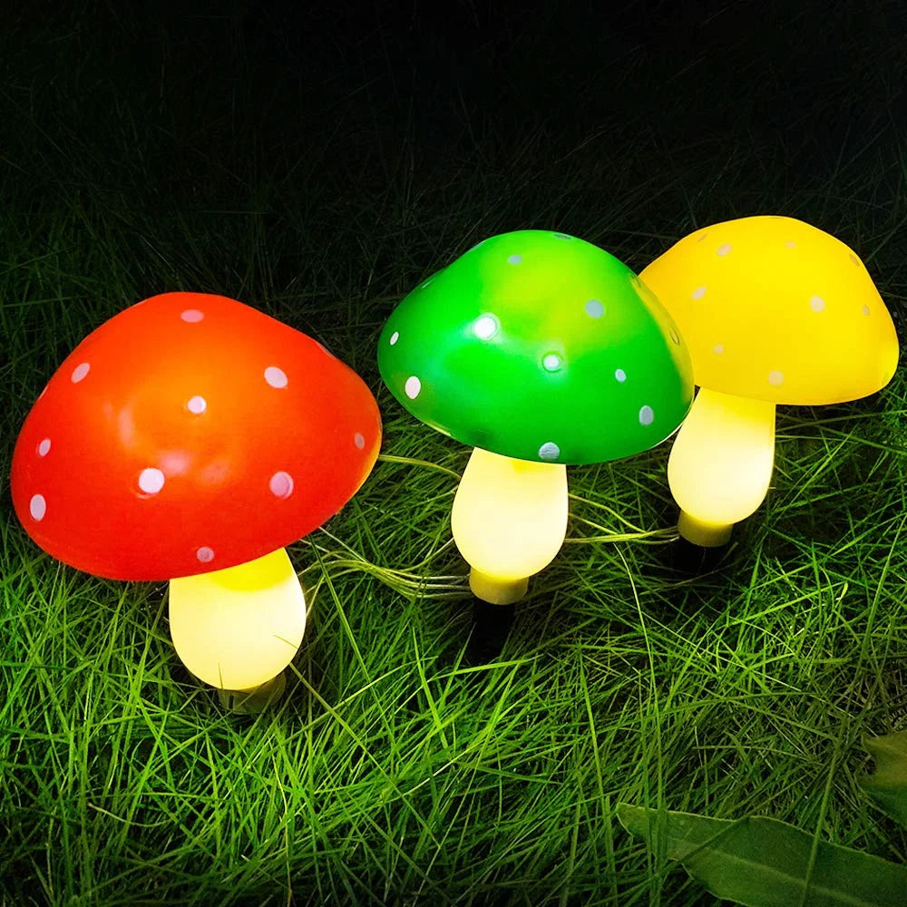 Solar-Powered Mushroom Light Garden Outdoor Decor