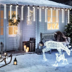 Meteor Shower Rain LED String Lights (Solar Powered)