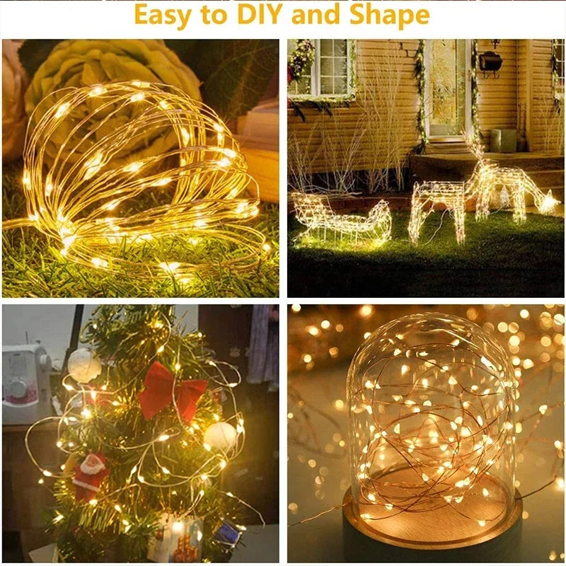 Christmas Curtain String Lights Decoration