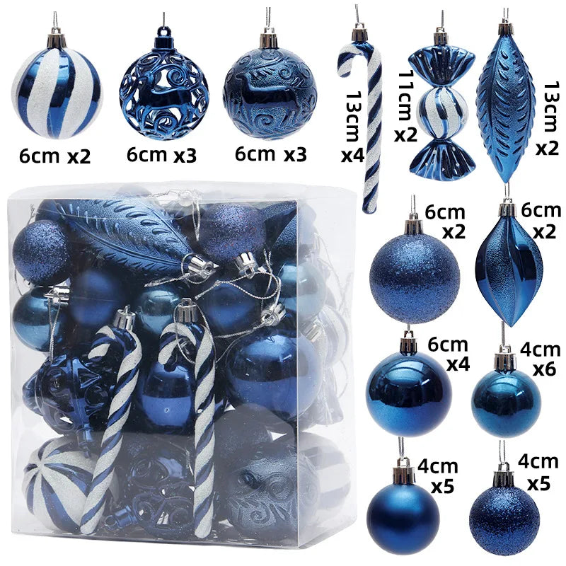 40 Pieces Christmas Ornaments Set