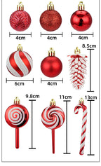 40 Pieces Christmas Ornaments Set