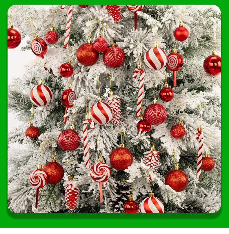 40 Pieces Christmas Ornaments Set