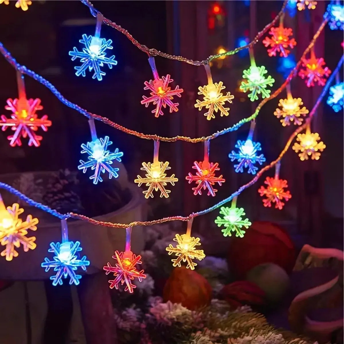 Snowflake Christmas String Light Indoor & Outdoor Decorative
