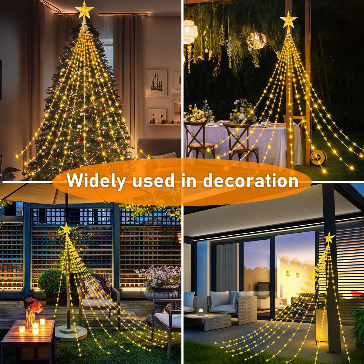 LED Outdoor Christmas Tree Decorations Lights