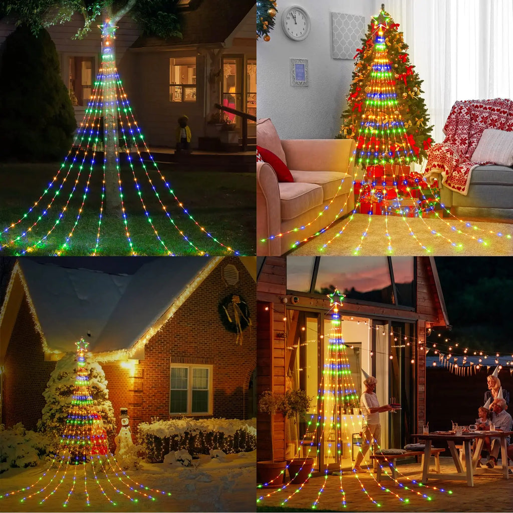 LED Outdoor Christmas Tree Decorations Lights
