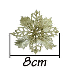Artificial Christmas Tree Flower Glitter Decoration